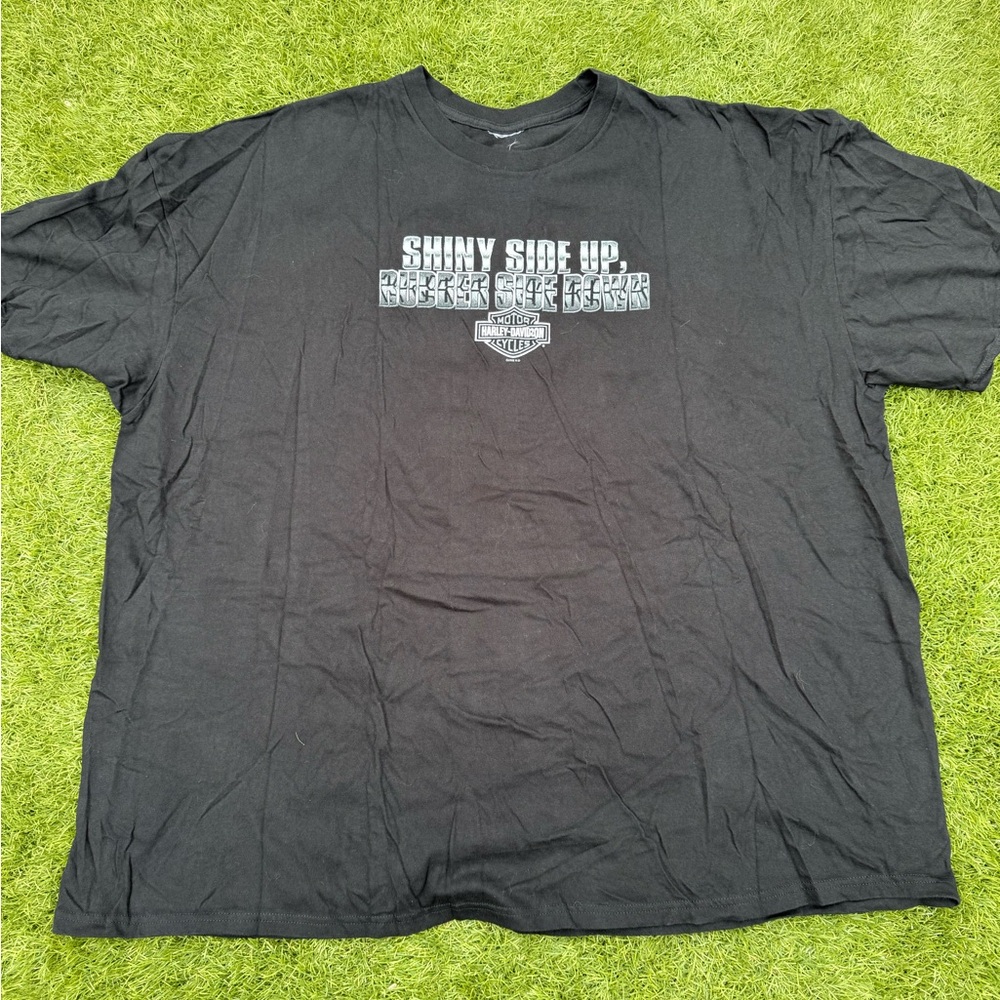 Harley-Davidson Black Tee with Silver Double Sided Graphic Nashville, TN